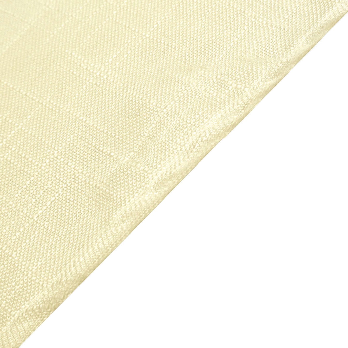 Linen 72"x72" Table Overlay Square Tablecloth Ivory - Slubby Textured Wrinkle - Resistant Design for Stylish Occasions - Linen Luxes