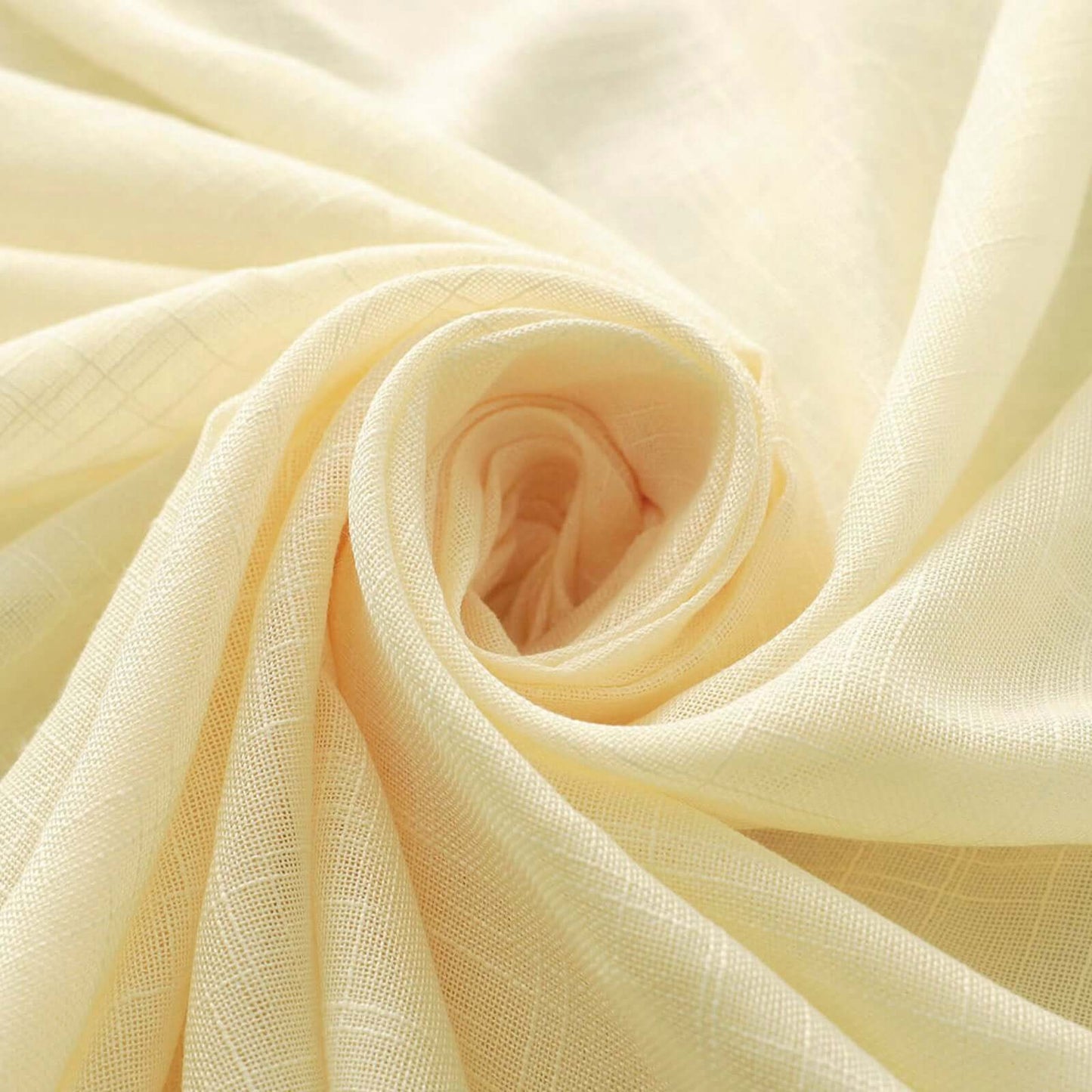 Linen 72"x72" Table Overlay Square Tablecloth Ivory - Slubby Textured Wrinkle - Resistant Design for Stylish Occasions - Linen Luxes