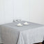 Linen 72"x72" Table Overlay Square Tablecloth Silver - Slubby Textured Wrinkle - Resistant Design for Stylish Occasions - Linen Luxes