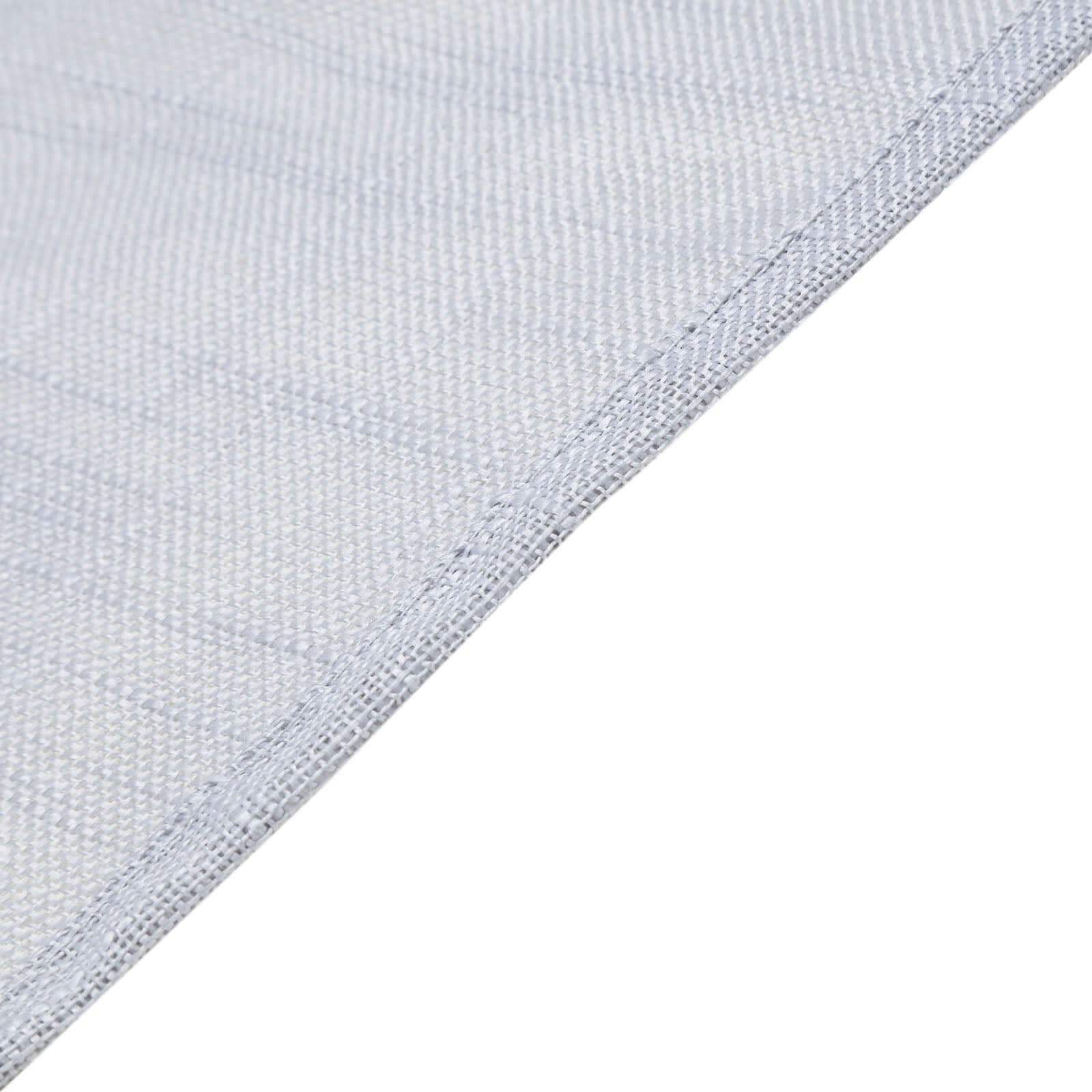 Linen 72"x72" Table Overlay Square Tablecloth Silver - Slubby Textured Wrinkle - Resistant Design for Stylish Occasions - Linen Luxes