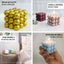 2-Pack Decorative Paraffin Wax Candles Bubble Cube Design Burgundy - Unscented Long Burning Pillar Candle Set 2"
