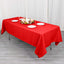 Cotton Blend 60"x102" Rectangle Tablecloth Red - Wrinkle-Resistant Table Cover