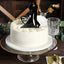 Acrylic Cake Toppers Black Silhouette Design Mr and Mrs - Wedding Cake Decoration Set 7"