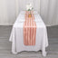 Satin 12"x108" Table Runner Dusty Rose - Stripe Table Decor