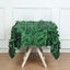 Taffeta 54"x54" Square Tablecloth Green 3D Leaf Petal Table Cover