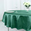 Satin 90" Round Tablecloth Hunter Emerald Green - Smooth and Lustrous Table Cover