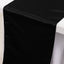 Lamour Satin 12"x108" Table Runner Black - Smooth & Lustrous Finish