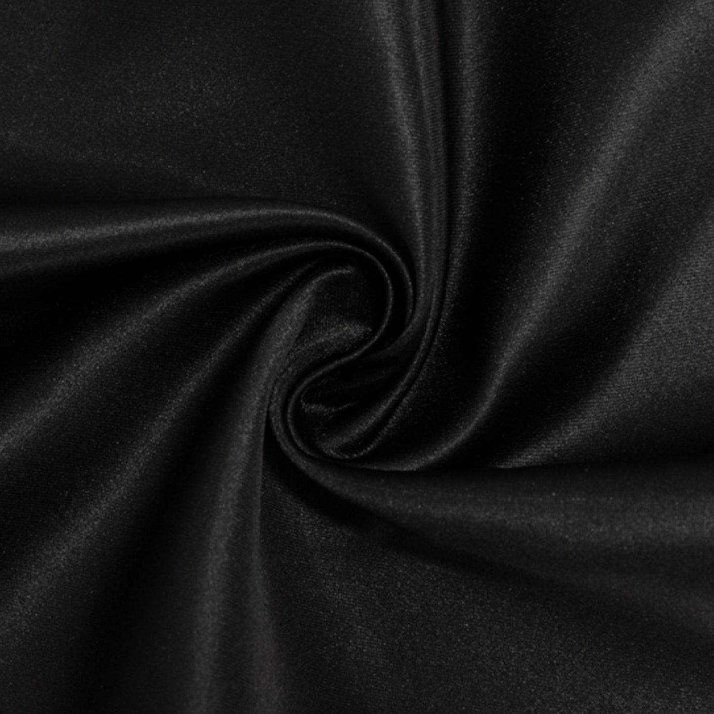 Lamour Satin 54"x54" Square Tablecloth Black - Durable & Silk-Like Table Cover for Weddings & Parties
