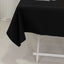 Cotton Blend 54"x54" Table Overlay Square Tablecloth Black - Wrinkle-Resistant Finish for Modern Table Settings
