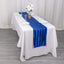 Satin 12"x108" Table Runner Royal Blue - Stripe Table Decor