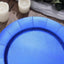 10-Pack Disposable Round Charger Plates in Royal Blue with Leathery Texture - Durable 1100GSM Cardboard Placemats 13"