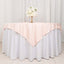 Scuba 70"x70" Table Overlay Square Tablecloth Blush - Wrinkle Free & Stain Resistant Table Cover