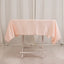 Lamour Satin 54"x54" Square Tablecloth Blush - Durable & Silk-Like Table Cover