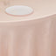 Lamour Satin 120" Round Tablecloth Blush - Seamless Table Cover with Soft Tempered Sheen