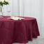 Premium Polyester 90" Round Tablecloth Burgundy - Stain and Wrinkle-Resistant Design with 220GSM Thickness Table Cover