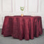 Taffeta 120" Round Tablecloth Burgundy - Seamless Accordion Crinkle Table Cover