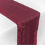 Taffeta 12"x108" Table Runner Burgundy - Accordion Crinkle Design