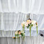 5ftx32ft White Chiffon Curtain Panel, Durable Flame Resistant Backdrop Ceiling Drapery With Rod Pocket