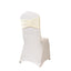 5 Pack Crushed Velvet Chair Bands Ivory Wide Ruffle Style - Textured Chair Sashes for Stunning Event Decor - 8"x15"