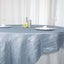Taffeta 90"x90" Table Overlay Square Tablecloth Dusty Blue - Accordion Crinkle Table Cover