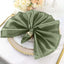 5 Pack Satin 20"x20" Napkins Dusty Sage Green - Luxurious Shine & Smooth Dinner Napkins