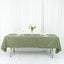 Polyester 60"x126" Rectangle Tablecloth Dusty Sage Green - Wrinkle-Resistant Table Cover