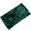 5 Pack Crushed Velvet Chair Bands Hunter Emerald Green Wide Ruffle Style - Textured Chair Sashes for Stunning Event Decor - 8"x15"