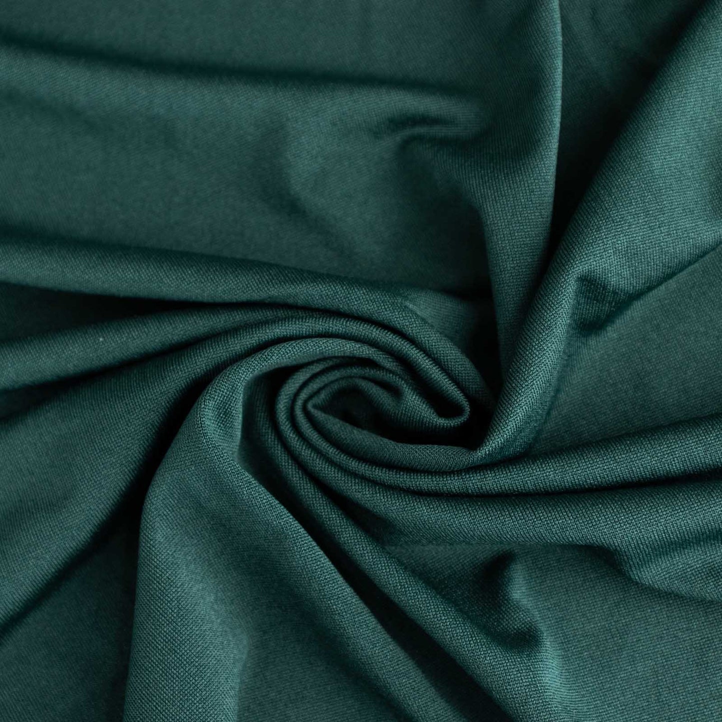 Spandex 30" Round Cocktail Table Cover Skirt Hunter Emerald Green With Natural Wavy Drapes