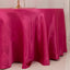 Lamour Satin 120" Round Tablecloth Fuchsia - Seamless Table Cover with Soft Tempered Sheen