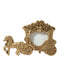 Picture Frame Resin Horse Carriage Design Gold - European Style Place Card Holder & Wedding Party Favor 7"