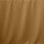 Fitted Polyester 72"x30" Rectangle Tablecloth Gold - Sleek and Durable for Events