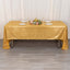 Sequin Dots Polyester 60"x126" Rectangle Tablecloth Shimmering Gold - Wrinkle Free & Sparkling Table Cover for Stylish Event Decor
