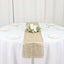 Plastic Woven Vinyl 13"x6ft Table Runner Metallic Gold - Non-Slip & Reversible Tabletop Decor