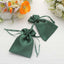12 Pack 4"x6" Hunter Emerald Green Satin Wedding Party Favor Bags, Drawstring Pouch Gift Bags