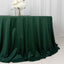 Scuba Round 132" Tablecloth Hunter Emerald Green - Wrinkle Free & Stain Resistant Seamless Table Cover