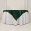 Lamour Satin 54"x54" Table Overlay Square Tablecloth Hunter Emerald - Durable & Silk-Like Table Cover