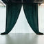 Hunter Emerald Green Crushed Velvet Backdrop Curtain â€“ 5ft x 12ft Event Drape with Rod Pocket, Privacy Panel for Photo Booths & Events