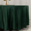 Lamour Satin 108" Round Tablecloth Hunter Emerald Green - Durable & Silk-Like Table Cover