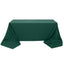 Premium Polyester 90"x156" Rectangle Tablecloth Hunter Emerald Green - Seamless 220GSM Stain-Resistant Table Cover