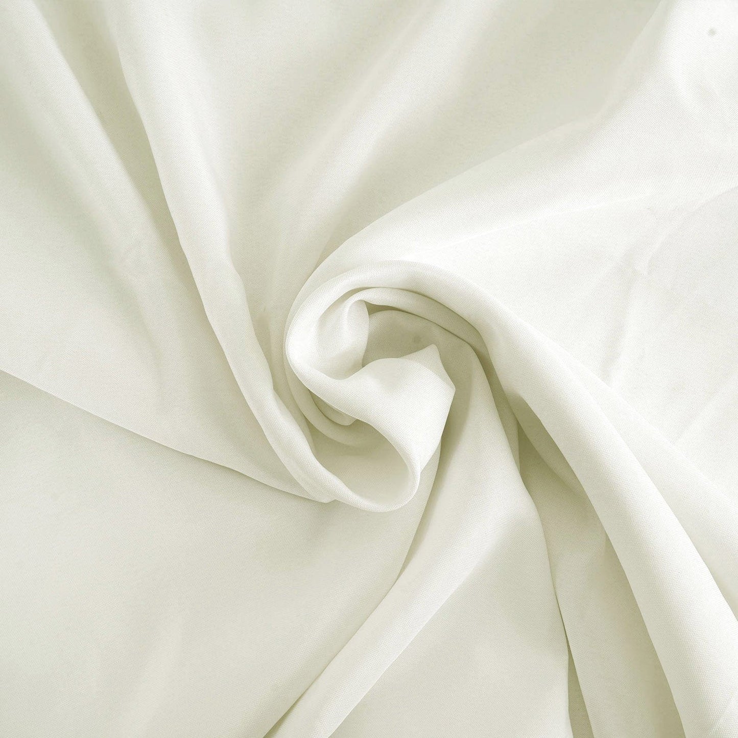 Fire Retardant Premium Polyester 132" Round Tablecloth Ivory - High-Performance Seamless Table Cover