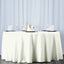 Fire Retardant Premium Polyester 120" Round Tablecloth Ivory - High-Performance Seamless Table Cover