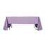 Lamour Satin 60"x126" Rectangle Tablecloth Lavender Lilac - Soft & Silk-Like Table Cover