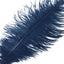12 Pack 13"-15" Navy Blue Natural Plume Real Ostrich Feathers, DIY Centerpiece Fillers
