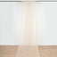 10ftx20ft Nude Sheer Durable Flame Resistant Ceiling Drape Curtain Panels