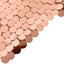 6ft Sparkly Rose Gold Double Sided Big Payette Sequin Chiara Backdrop Stand Cover For Fitted Round Top Wedding Arch