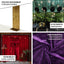 Purple Crushed Velvet Backdrop Curtain â€“ 5ft x 12ft Event Drape with Rod Pocket, Privacy Panel for Photo Booths & Events