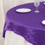 Lamour Satin 72"x72" Table Overlay Square Tablecloth Purple - Smooth Finish Table Topper