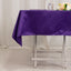 Lamour Satin 54"x54" Square Tablecloth Purple - Durable & Silk-Like Table Cover