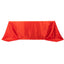 Satin Striped 90"x132" Rectangular Tablecloth Red - Seamless Silky Smooth Table Cover