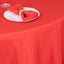Premium Polyester 90" Round Tablecloth Red - Stain and Wrinkle-Resistant Design with 220GSM Thickness Table Cover